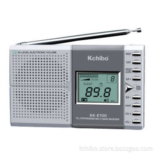 FM/MW/SW High-Sensitivity PLL Radio with Lock Switch and Sleep Function